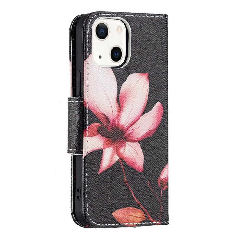 Housse iPhone 13 Mini Fleur Rose Housse iPhone 13 Mini Fleur Rose