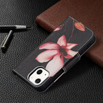 Housse iPhone 13 Mini Fleur Rose