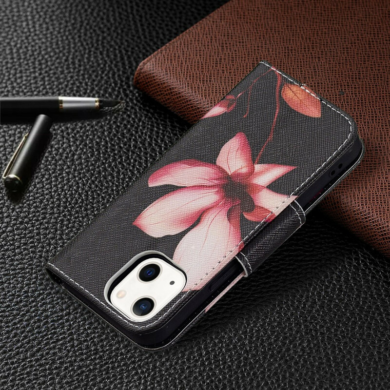 Housse iPhone 13 Mini Fleur Rose Housse iPhone 13 Mini Fleur Rose