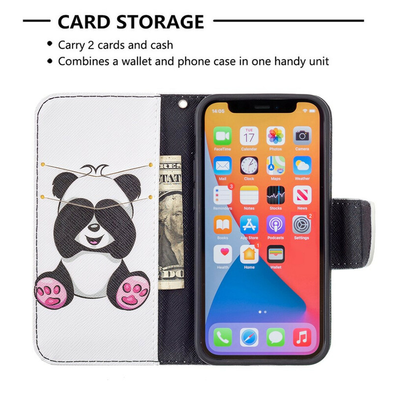 Housse iPhone 13 Mini Panda Fun Housse iPhone 13 Mini Panda Fun