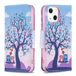 Housse iPhone 13 Mini Hiboux Sur La Balançoire Housse iPhone 13 Mini Hiboux Sur La Balançoire