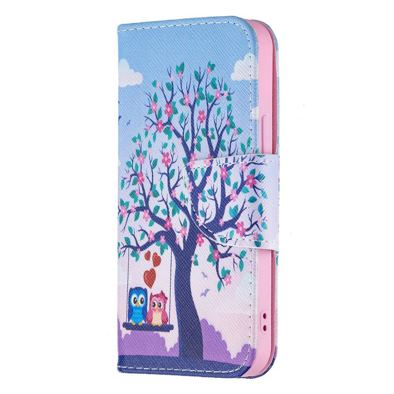Housse iPhone 13 Mini Hiboux Sur La Balançoire Housse iPhone 13 Mini Hiboux Sur La Balançoire