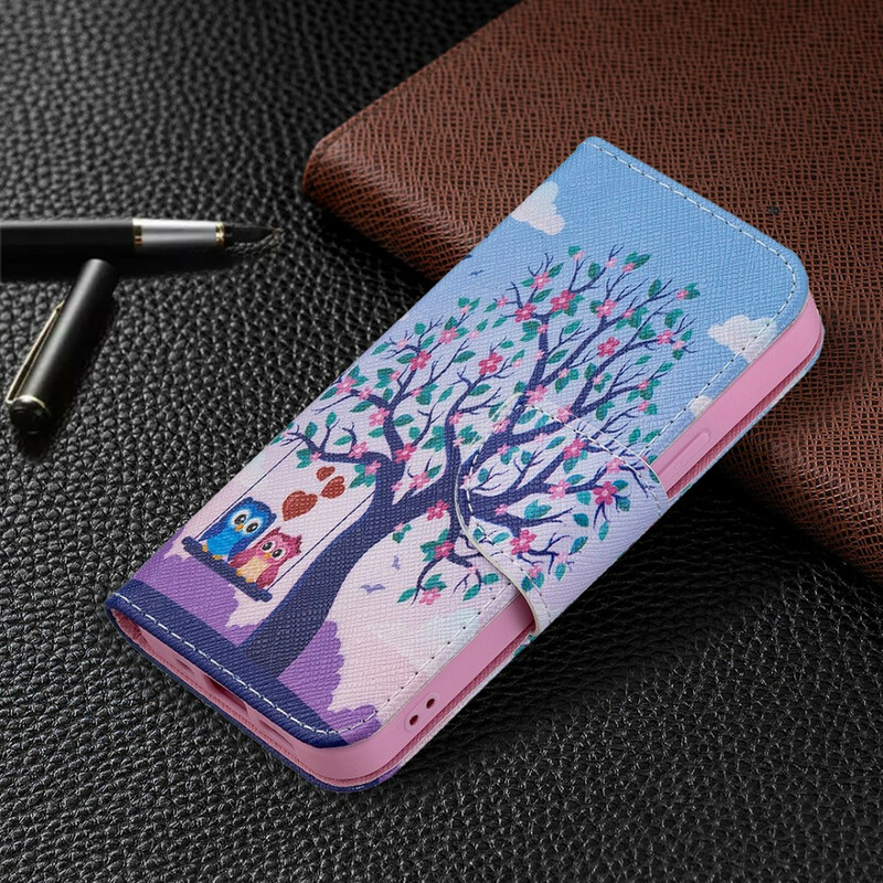 Housse iPhone 13 Mini Hiboux Sur La Balançoire Housse iPhone 13 Mini Hiboux Sur La Balançoire