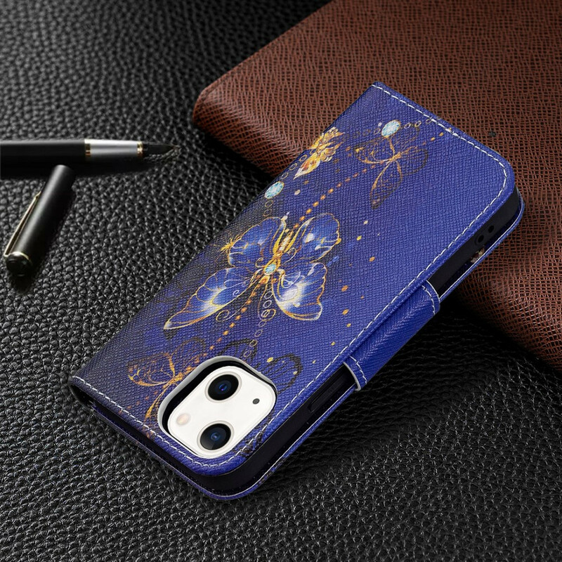 Housse iPhone 13 Mini Papillons Rois Housse iPhone 13 Mini Papillons Rois