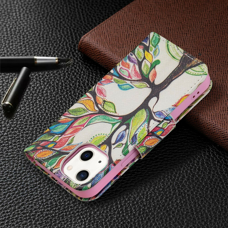 Housse iPhone 13 Mini Arbre Coloré Housse iPhone 13 Mini Arbre Coloré