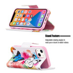 Housse iPhone 13 Mini Papillons et Fleurs Peints