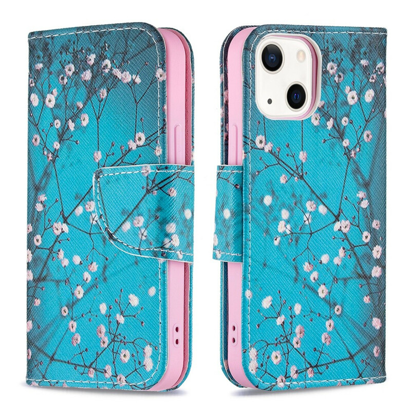 Housse iPhone 13 MIni Brancche Fleurie Housse iPhone 13 MIni Brancche Fleurie