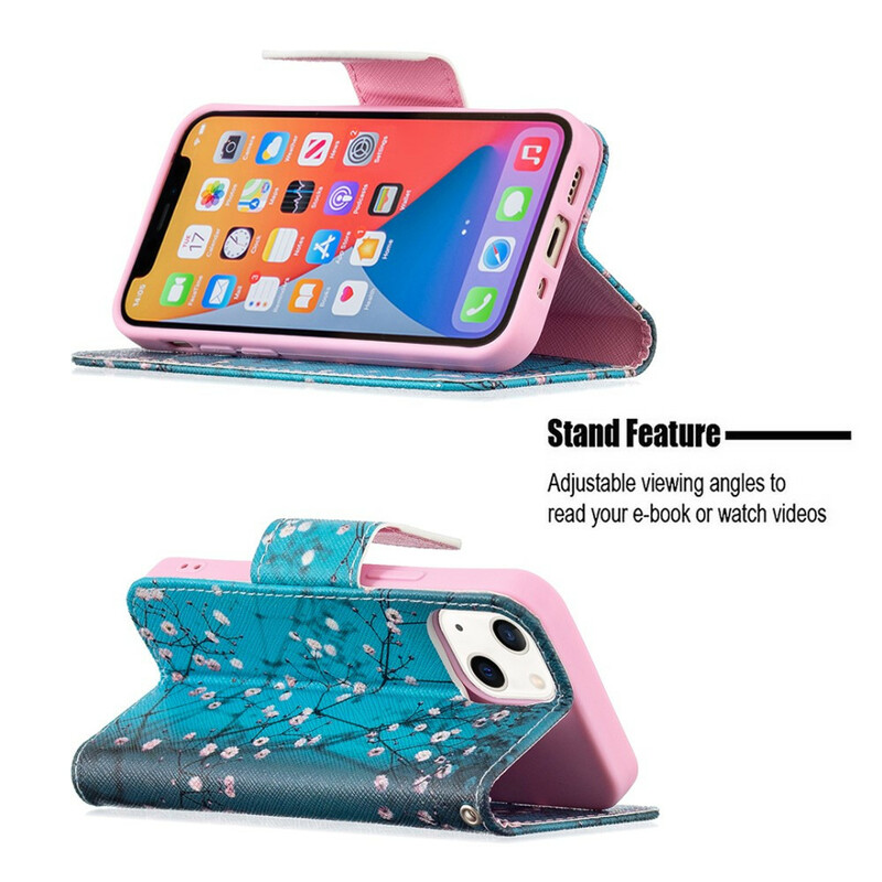Housse iPhone 13 MIni Brancche Fleurie Housse iPhone 13 MIni Brancche Fleurie
