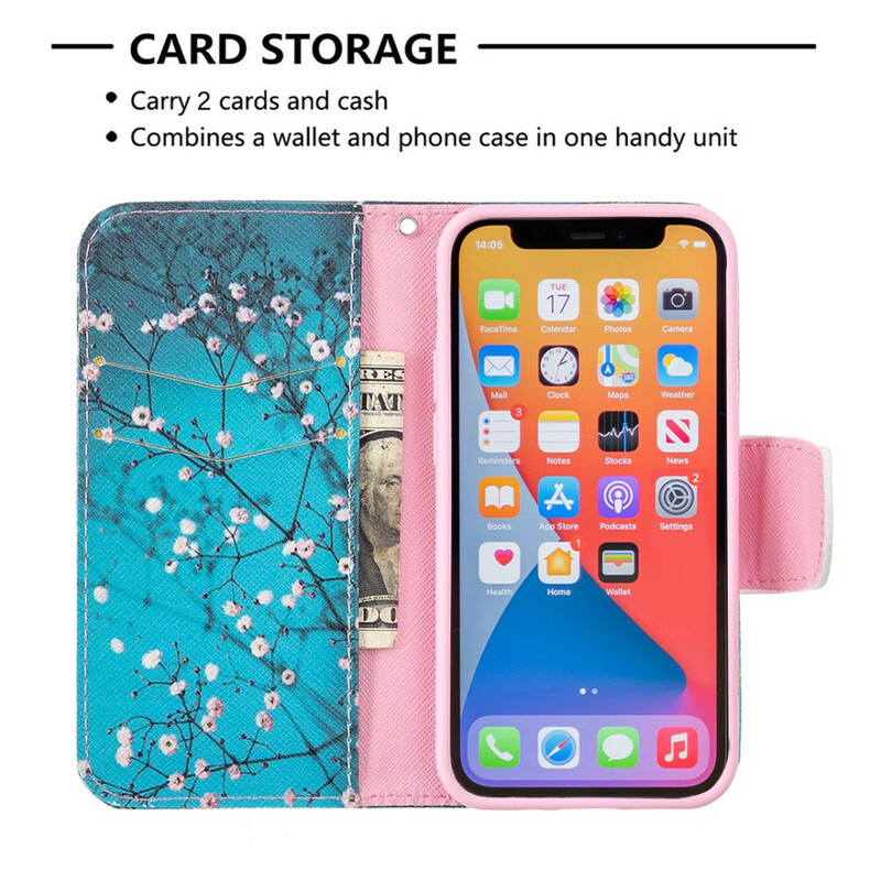 Housse iPhone 13 MIni Brancche Fleurie Housse iPhone 13 MIni Brancche Fleurie