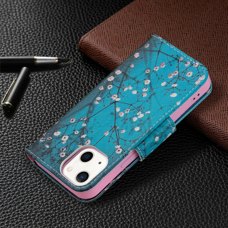 Housse iPhone 13 MIni Brancche Fleurie Housse iPhone 13 MIni Brancche Fleurie