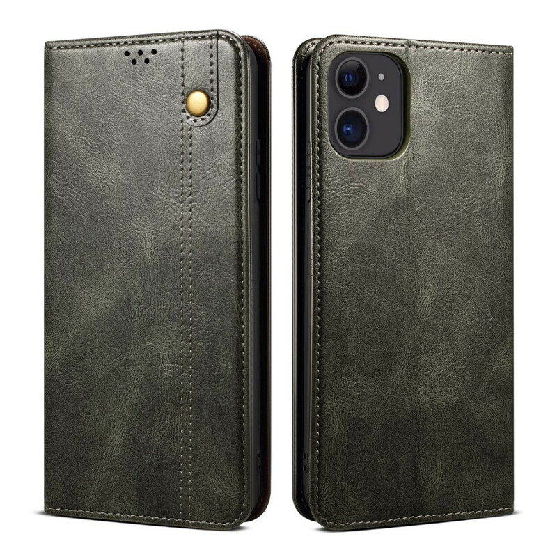 Flip Cover iPhone 13 Mini Simili Cuir Ciré Flip Cover iPhone 13 Mini Simili Cuir Ciré