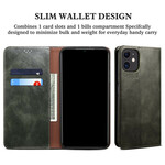 Flip Cover iPhone 13 Mini Simili Cuir Ciré Flip Cover iPhone 13 Mini Simili Cuir Ciré