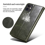 Flip Cover iPhone 13 Mini Simili Cuir Ciré Flip Cover iPhone 13 Mini Simili Cuir Ciré