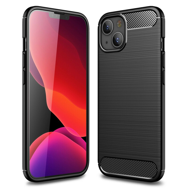 Coque iPhone 13 Mini Fibre Carbone Brossée Coque iPhone 13 Mini Fibre Carbone Brossée