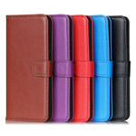 Housse iPhone 13 Mini Simili Cuir Litchi Traditionnel