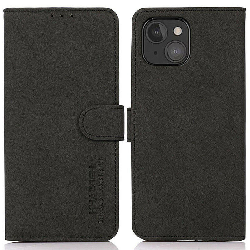 Housse iPhone 13 Mini Effet Cuir Fashion KHAZNEH Housse iPhone 13 Mini Effet Cuir Fashion KHAZNEH