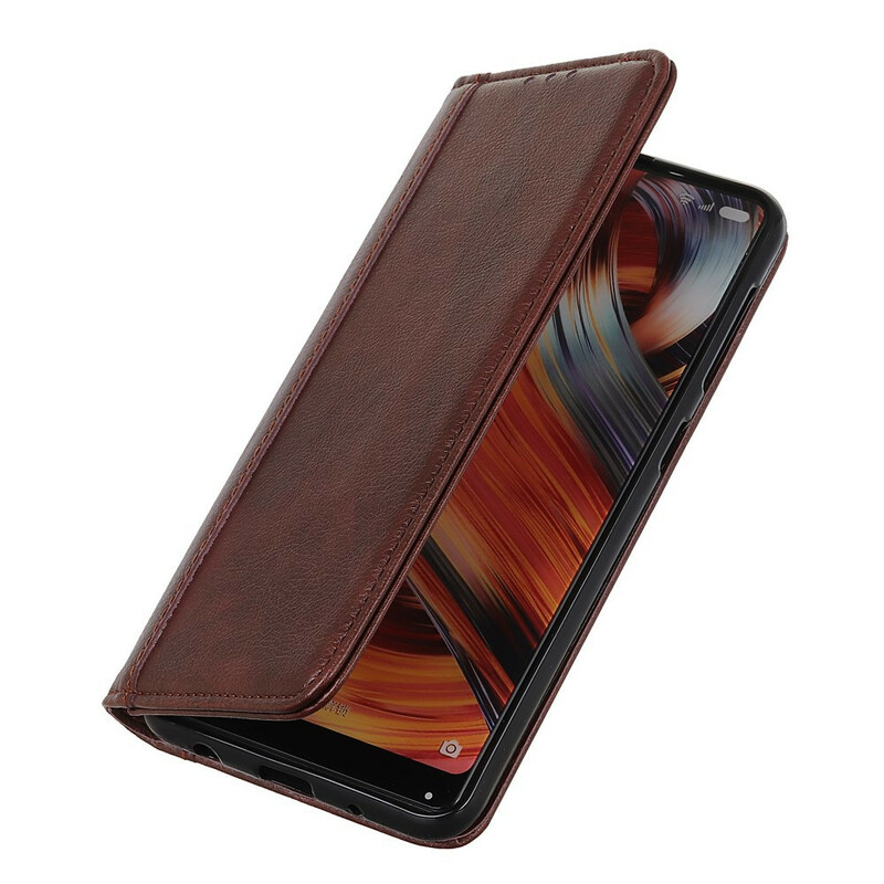 Flip Cover iPhone 13 Mini Cuir Litchi Fendu Élégance Flip Cover iPhone 13 Mini Cuir Litchi Fendu Élégance