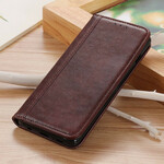 Flip Cover iPhone 13 Mini Cuir Litchi Fendu Élégance Flip Cover iPhone 13 Mini Cuir Litchi Fendu Élégance
