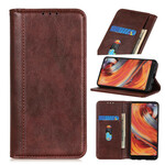 Flip Cover iPhone 13 Mini Cuir Litchi Fendu Élégance Flip Cover iPhone 13 Mini Cuir Litchi Fendu Élégance