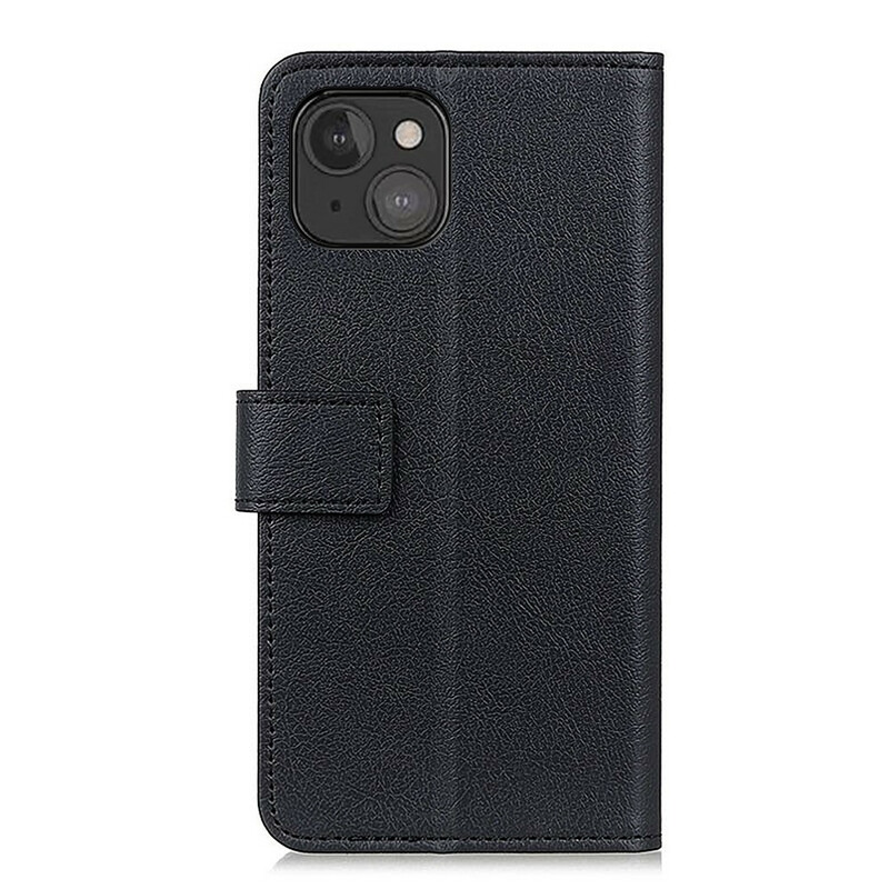Housse iPhone 13 Mini Effet Cuir Classique Housse iPhone 13 Mini Effet Cuir Classique