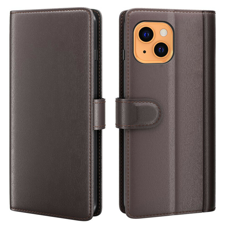Housse iPhone 13 Mini Cuir Véritable Housse iPhone 13 Mini Cuir Véritable