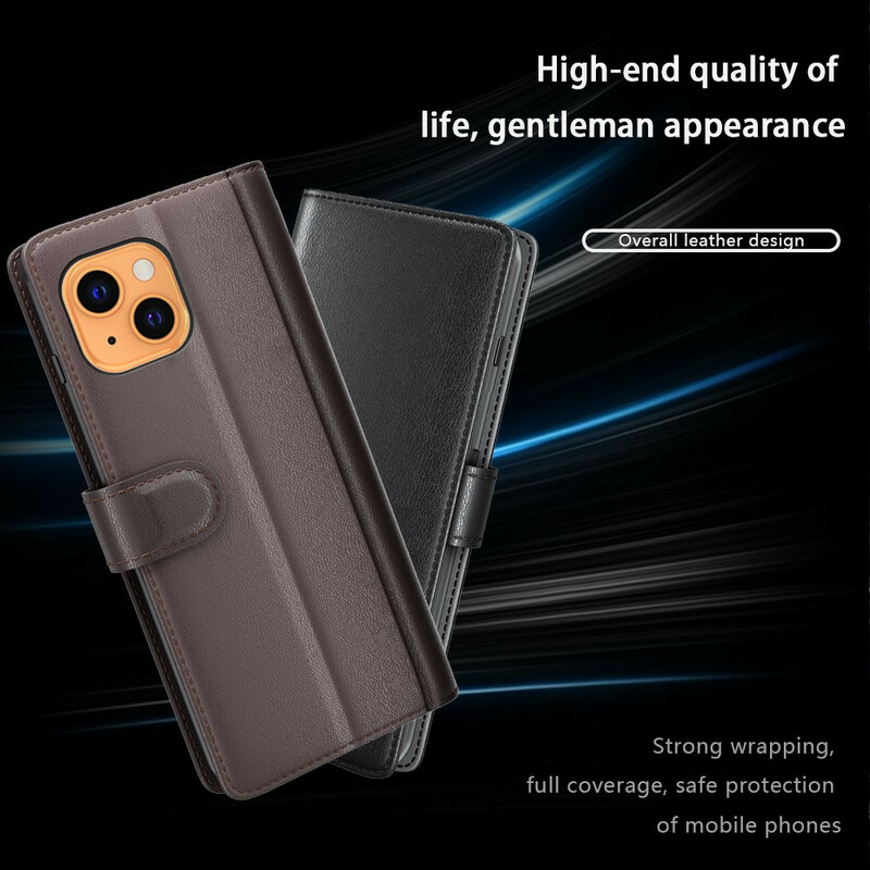 Housse iPhone 13 Mini Cuir Véritable Housse iPhone 13 Mini Cuir Véritable
