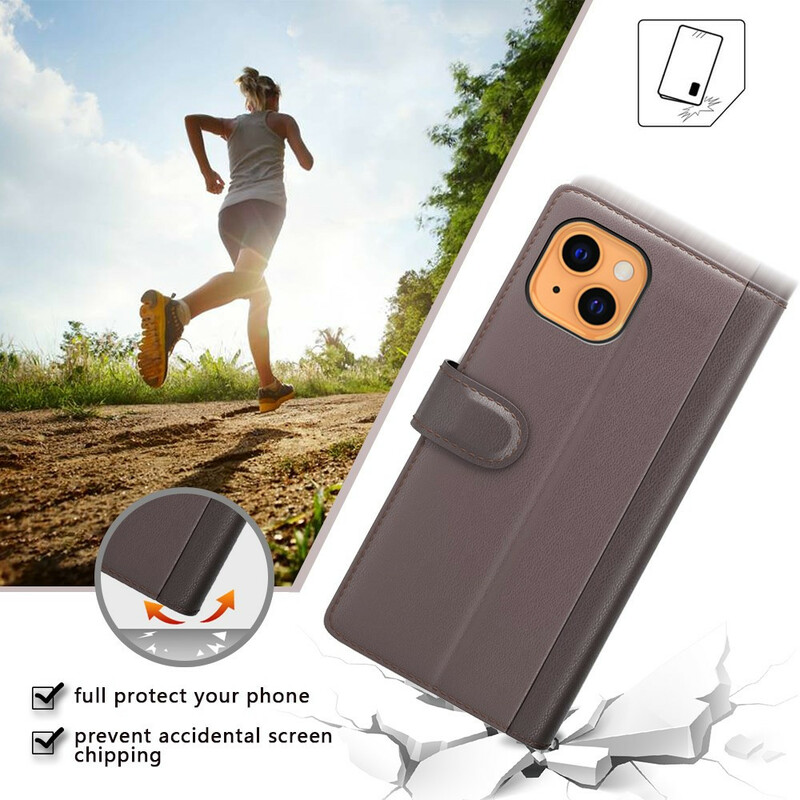 Housse iPhone 13 Mini Cuir Véritable Housse iPhone 13 Mini Cuir Véritable