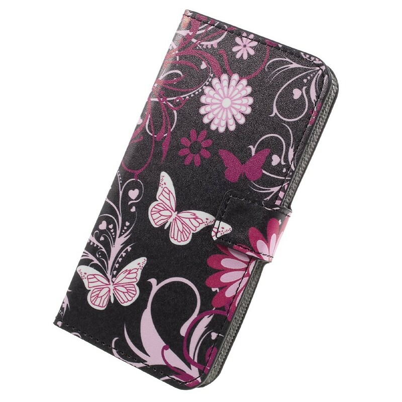 Housse Samsung Galaxy A3 2017 Papillons et Fleurs Housse Samsung Galaxy A3 2017 Papillons et Fleurs