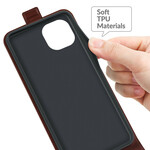 Housse iPhone 13 Mini Effet Cuir Rabat Vertical Housse iPhone 13 Mini Effet Cuir Rabat Vertical