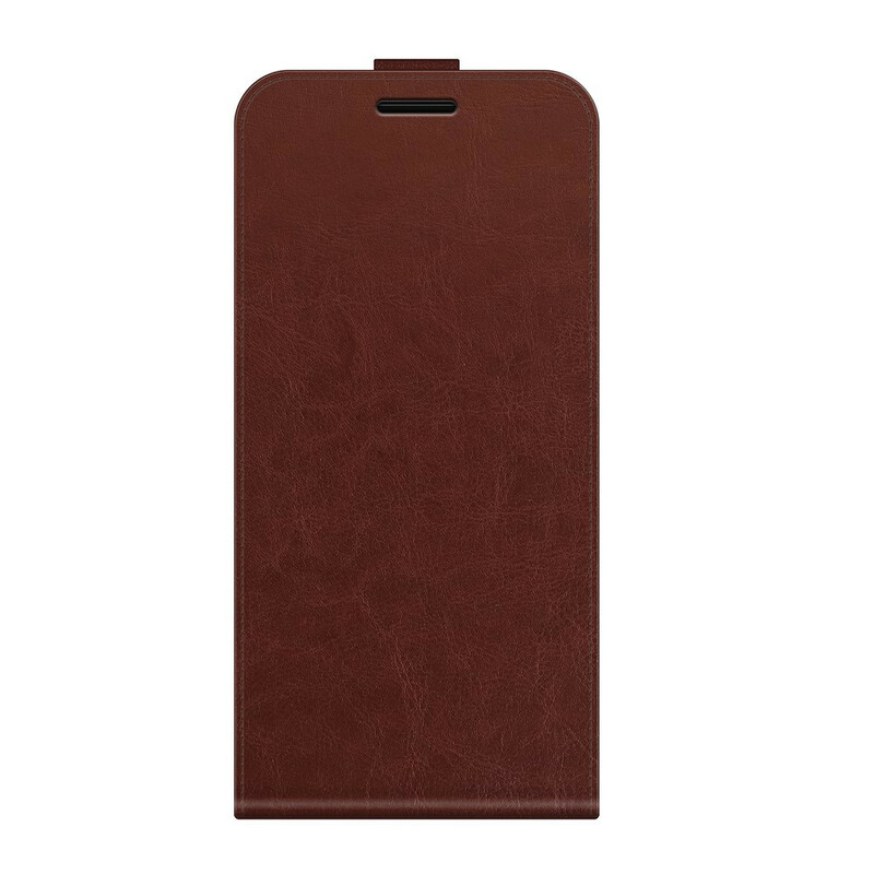 Housse iPhone 13 Mini Effet Cuir Rabat Vertical Housse iPhone 13 Mini Effet Cuir Rabat Vertical