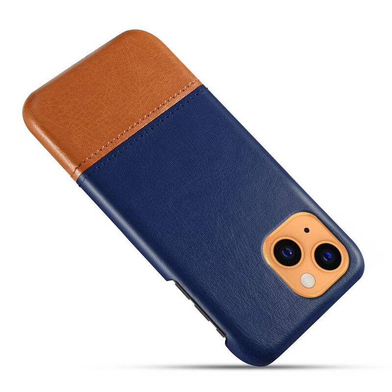 Coque iPhone 13 Mini Effet Cuir Bicolore KSQ Coque iPhone 13 Mini Effet Cuir Bicolore KSQ