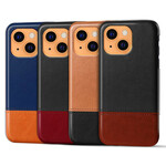 Coque iPhone 13 Mini Effet Cuir Bicolore KSQ Coque iPhone 13 Mini Effet Cuir Bicolore KSQ