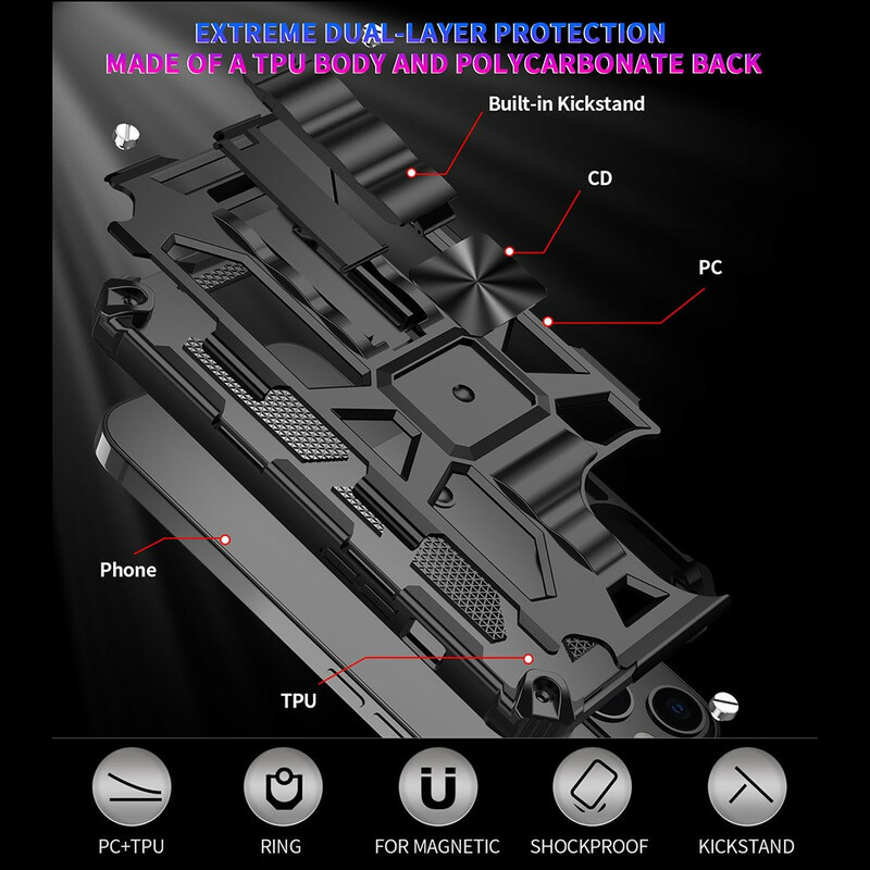 Coque iPhone 13 Mini Détachable Résistante Militaire Coque iPhone 13 Mini Détachable Résistante Militaire