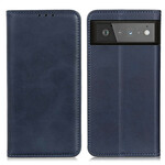 Flip Cover Google Pixel 6 Cuir Fendu Mat Flip Cover Google Pixel 6 Cuir Fendu Mat