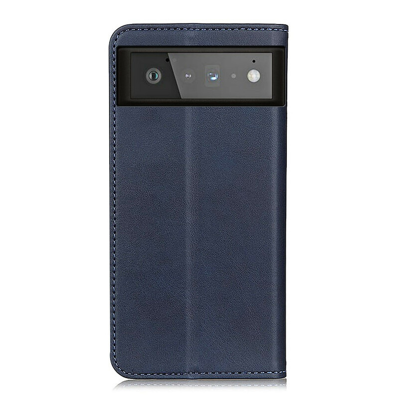 Flip Cover Google Pixel 6 Cuir Fendu Mat Flip Cover Google Pixel 6 Cuir Fendu Mat