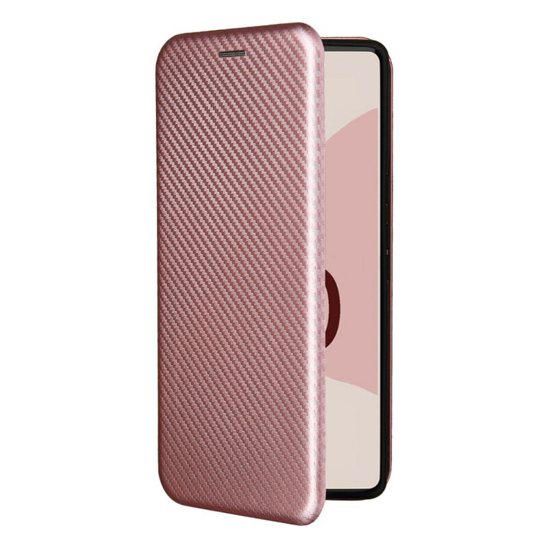 Flip Cover Google Pixel 6 Silicone Carbone Coloré Flip Cover Google Pixel 6 Silicone Carbone Coloré