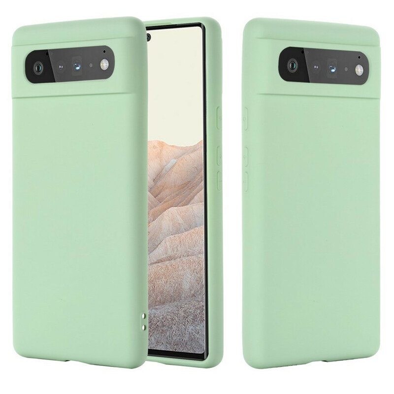 Coque Google Pixel 6 Silicone Liquide Avec Lanière Coque Google Pixel 6 Silicone Liquide Avec Lanière