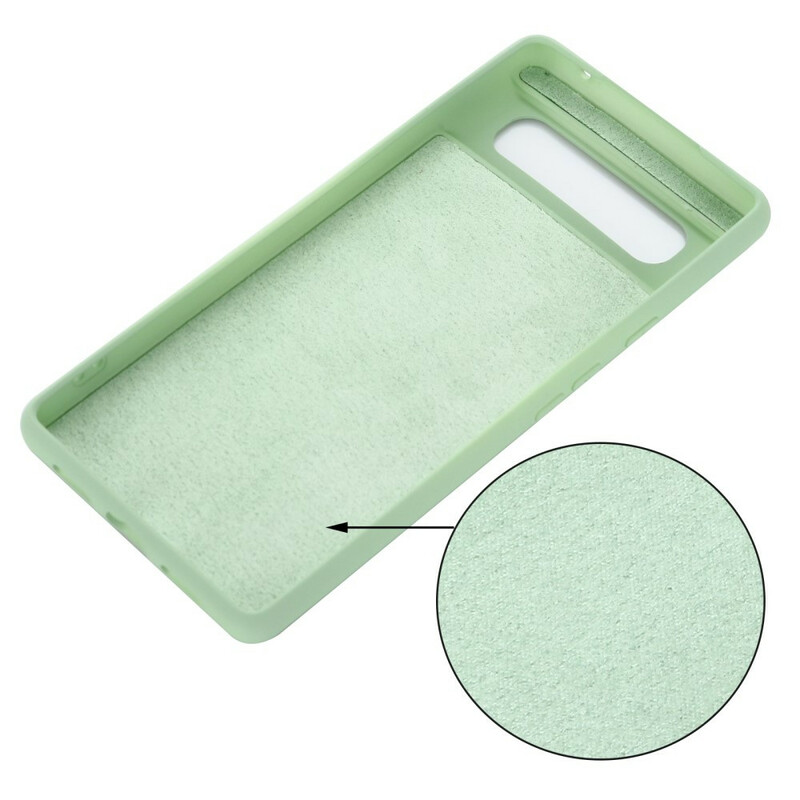 Coque Google Pixel 6 Silicone Liquide Avec Lanière