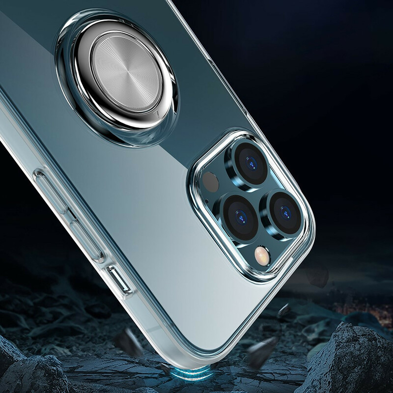 Coque silicone avec anneau iPhone 11 (bleu) 
