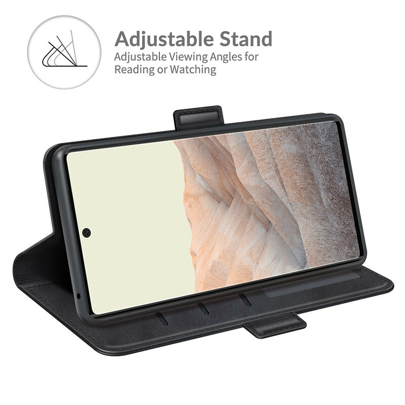 Housse Google Pixel 6 Rabat Double Classique Housse Google Pixel 6 Rabat Double Classique