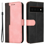 Housse Google Pixel 6 Simili Cuir Bicolore Coloré Housse Google Pixel 6 Simili Cuir Bicolore Coloré