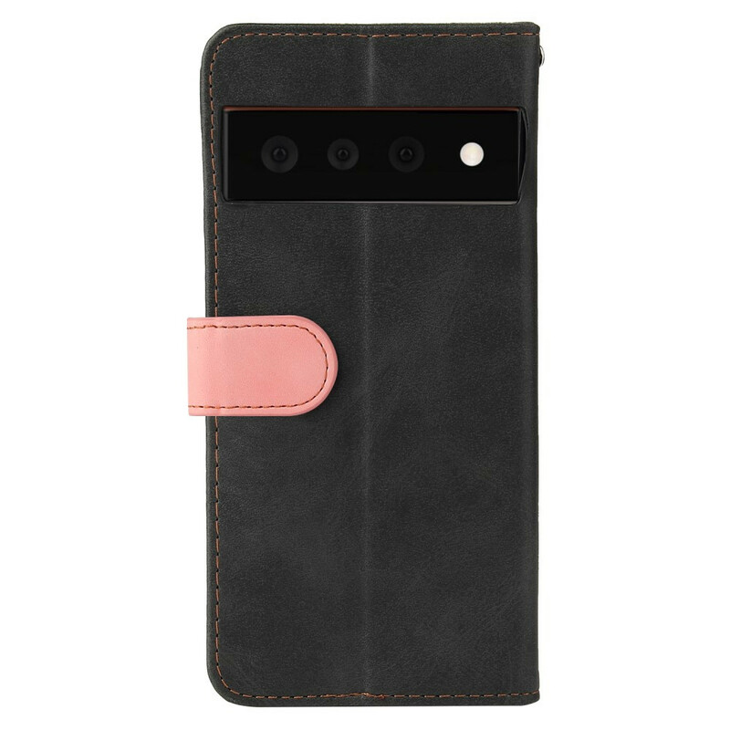 Housse Google Pixel 6 Simili Cuir Bicolore Coloré Housse Google Pixel 6 Simili Cuir Bicolore Coloré