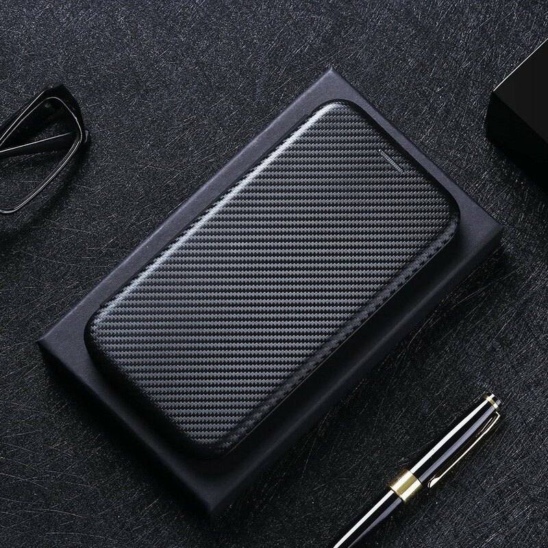 Flip Cover iPhone 13 Mini Fibre Carbone Flip Cover iPhone 13 Mini Fibre Carbone