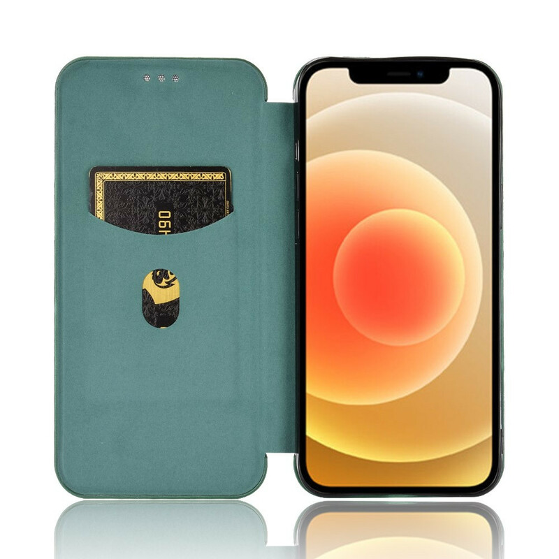 Flip Cover iPhone 13 Mini Fibre Carbone Flip Cover iPhone 13 Mini Fibre Carbone
