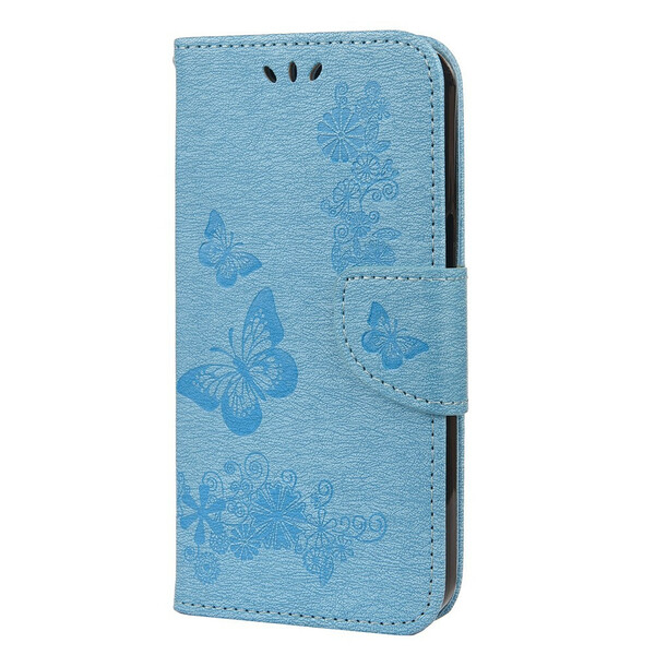 Housse iPhone 13 Mini Splendides Papillons à Lanière