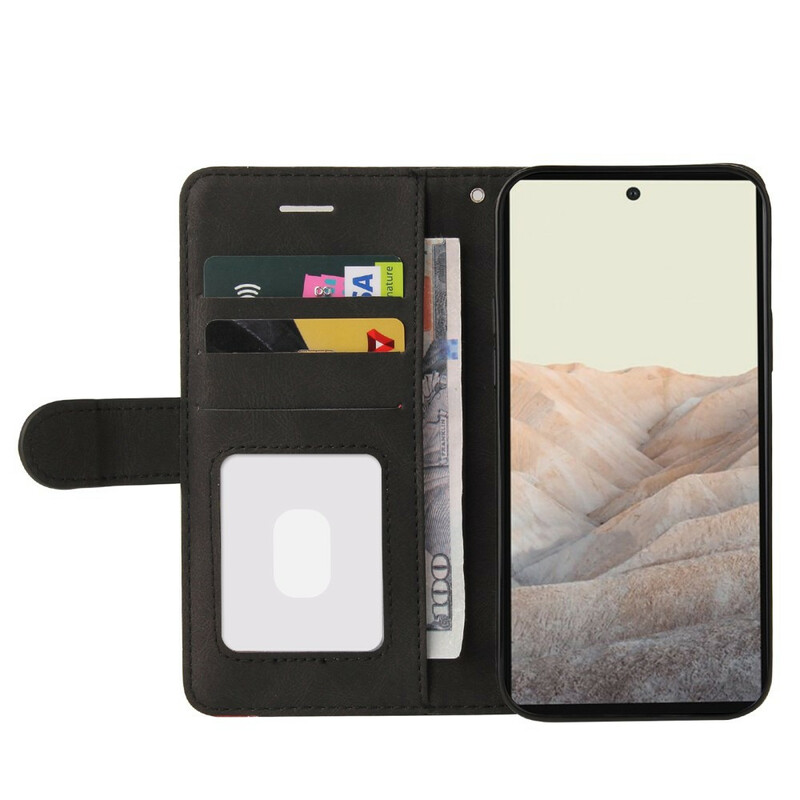 Housse Google Pixel 6 Simili Cuir Bicolore Signature Housse Google Pixel 6 Simili Cuir Bicolore Signature