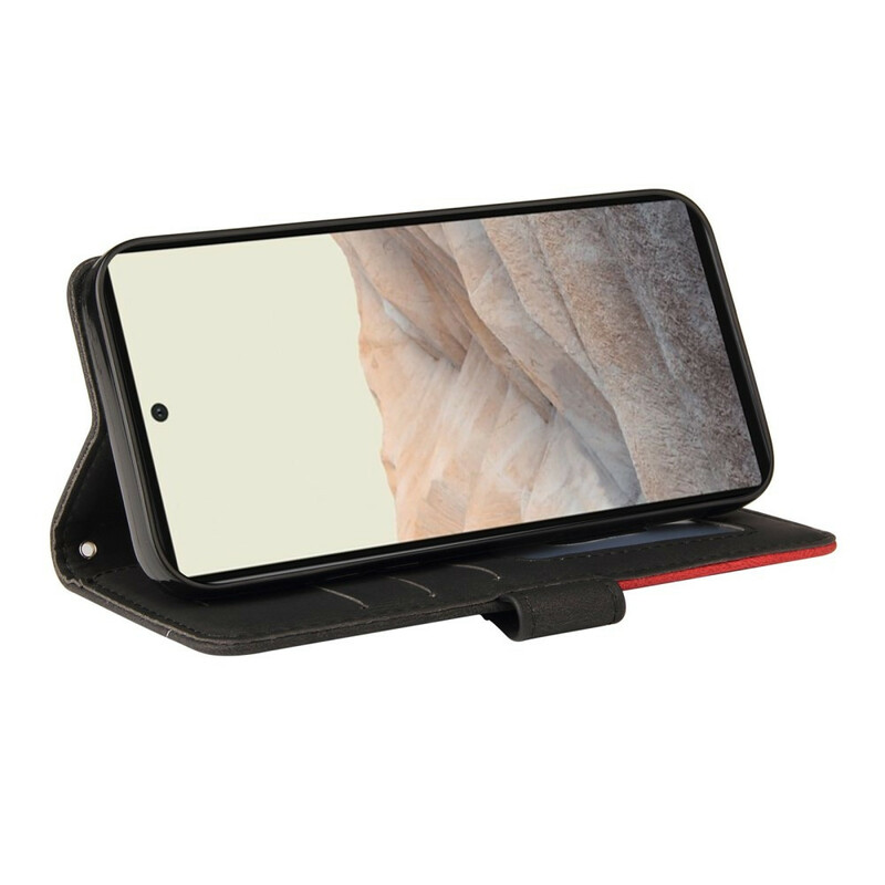 Housse Google Pixel 6 Simili Cuir Bicolore Signature Housse Google Pixel 6 Simili Cuir Bicolore Signature