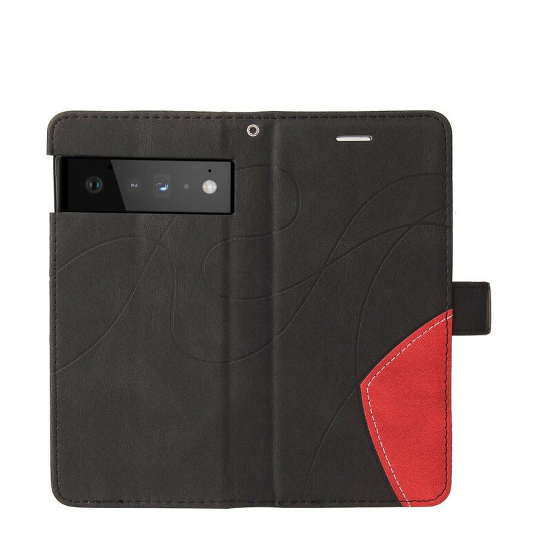 Housse Google Pixel 6 Simili Cuir Bicolore Signature Housse Google Pixel 6 Simili Cuir Bicolore Signature