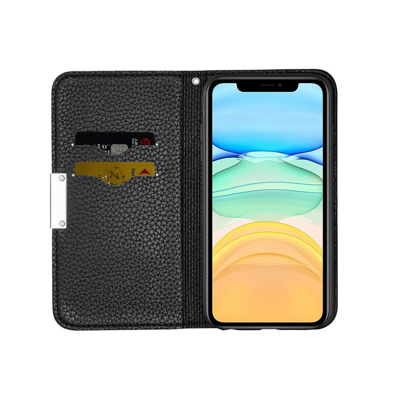 Flip Cover iPhone 13 Mini Simili Cuir Litchi Ultra Chic Flip Cover iPhone 13 Mini Simili Cuir Litchi Ultra Chic