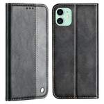Flip Cover iPhone 13 Mini Bicolore Effet Cuir Flip Cover iPhone 13 Mini Bicolore Effet Cuir